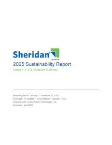 2025 Sheridan Sustainability Report